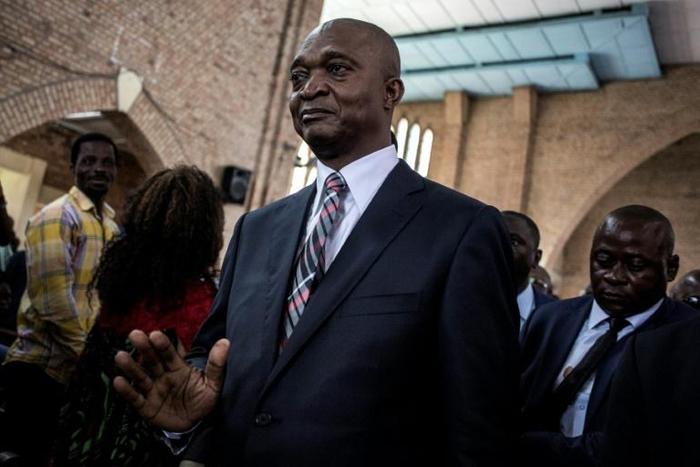 Emmanuel Ramazani Shadary, pictured at the official launch of his election campaign last month