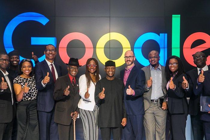 Vice-President Yemi Osinbajo at the Google HQ