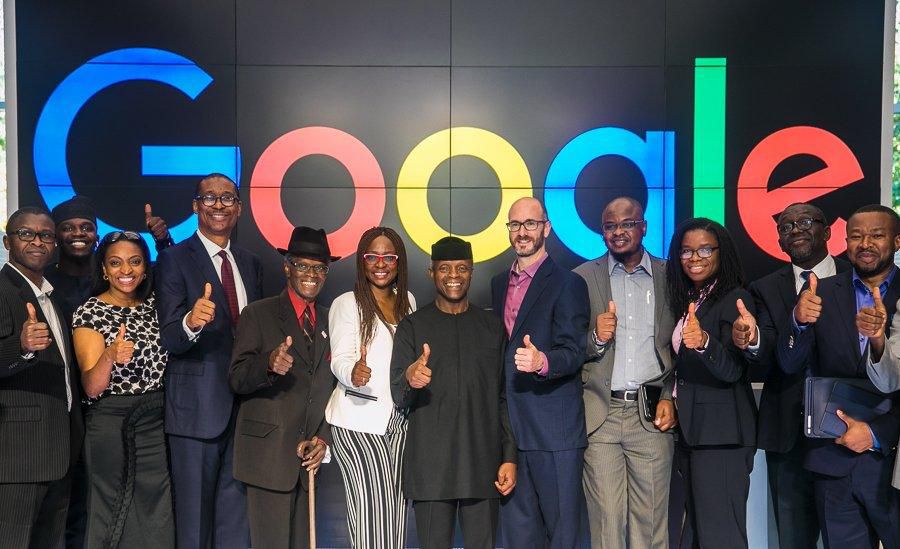 Vice-President Yemi Osinbajo at the Google HQ