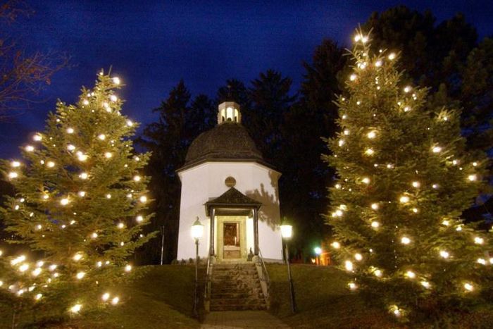 The Silent Night Memorial Chapel in the Austrian village of Oberndorf stands on the original site of St Nikolaus Church where 'Silent Night' was first performed in 1818