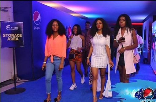 Guests arriving at the Rhythm festival