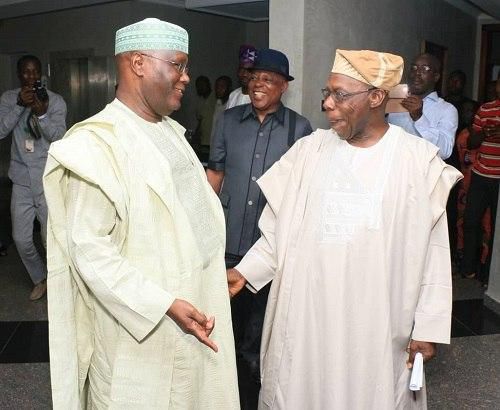 Obasanjo and Atiku mend fences in Abeokuta