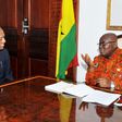 President of Ghana Nana Akufo-Addo (R) and Minister of Foreign Affairs Geoffrey Onyeama (2ndLeft) during the visit of President Mohammadu Buhari Special Envoy to Ghana Assurance
