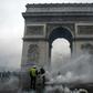 The Arc de Triomphe was has been at the epicentre of the "yellow vest" protests in Paris since November