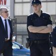 Former IMF chief, ex Spanish Economy Minister and former president of Caja Madrid, Rodrigo Rato (L) had been free on bail pending an appeal but Spain's Supreme Court last month confirmed his sentence of four years and six months