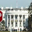 A stop sign is seen near the White House during the partial shutdown of government services