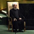 Iran's President Hassan Rouhani, seen here waiting to address the UN General Assembly in September, has told visiting officials US sanctions constitute "economic terrorism"