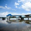 Air Force One -- seen here at Andrews Air Force Base in Maryland on August 31, 2018 -- has been sent to Texas to transport the casket of late president George H.W. Bush to Washington for a series of memorial services