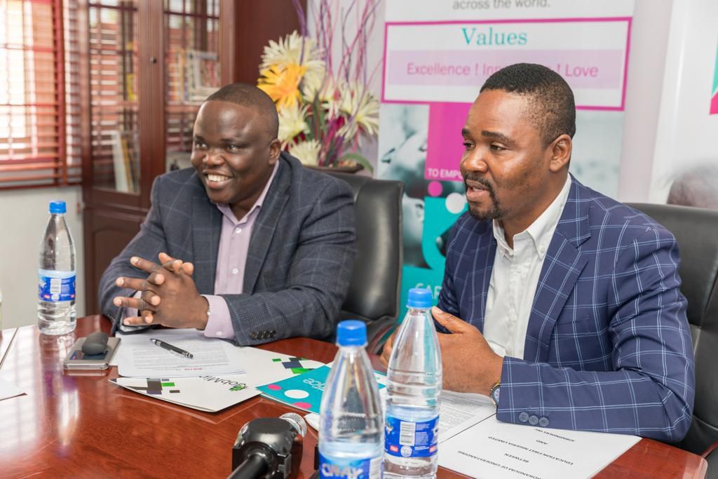 L-r: Vice President, Business Development at JobMinders, Charles Osazuwa, and Co-Founder and CEO, EduFirst.ng, during the agreement signing on Thursday in Lagos.