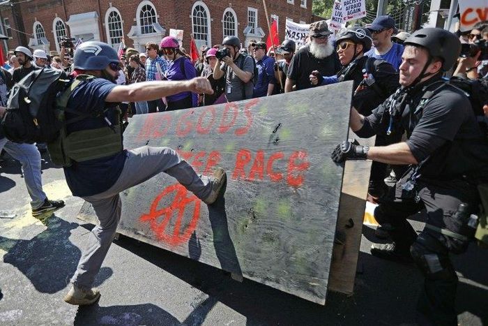 The "Unite the Right" rally in Charlottesville, Virginia in August 2017 was the largest extreme-right gathering in the United States in decades, drawing numerous neo-Nazi and white supremacist groups -- and thousands of anti-extremism activists