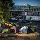 Around 500 migrants are estimated to be living in the Calais area, with hundreds more living in Paris