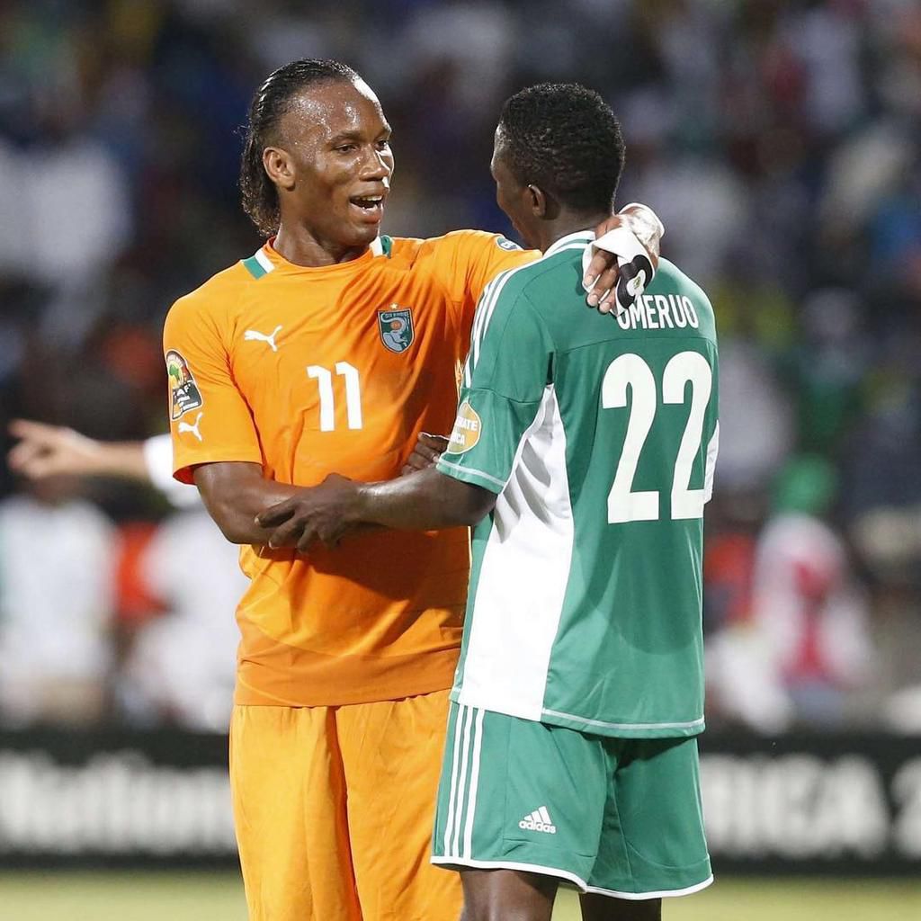 Didier Drogba and Kenneth Omeruo