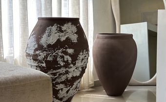 Antique pots by Oriental Effect.