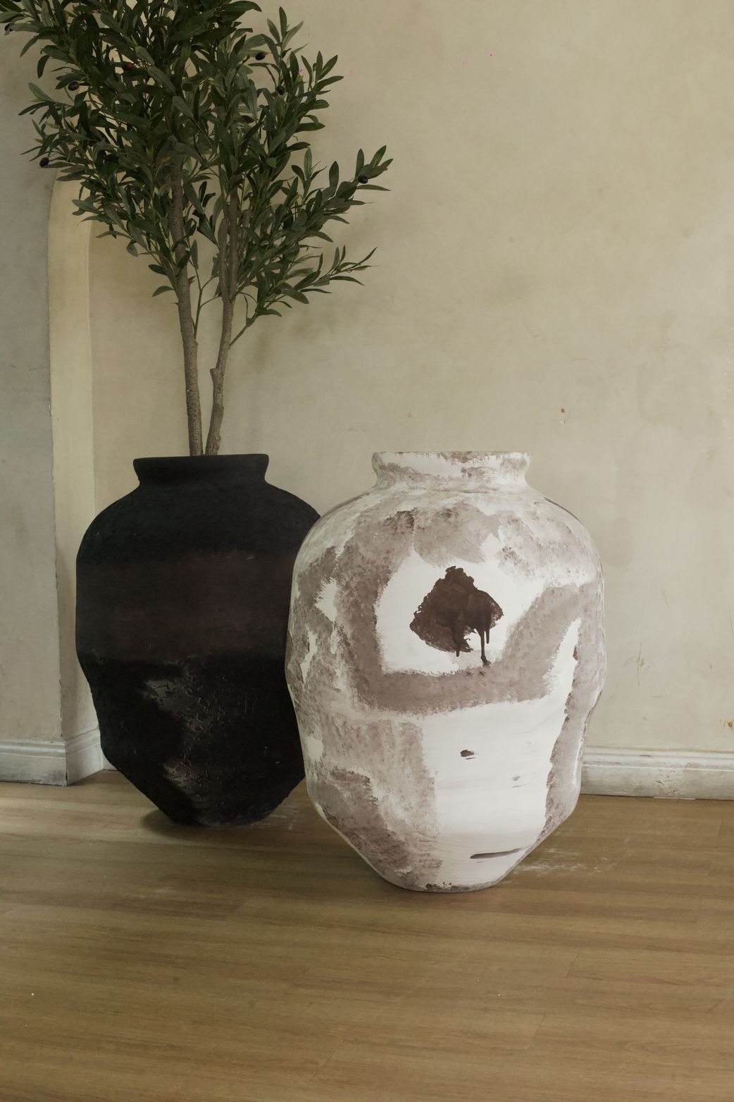 Antique pots by Oriental Effect.