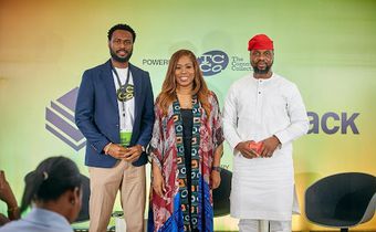 L-R; Imogie Immanuel, Founder, The Community Collective (TCCo.); Titi Ogufere, Founder, Essential Interiors Consultancy; Adebola Williams, Co-Founder of RED for Africa.
