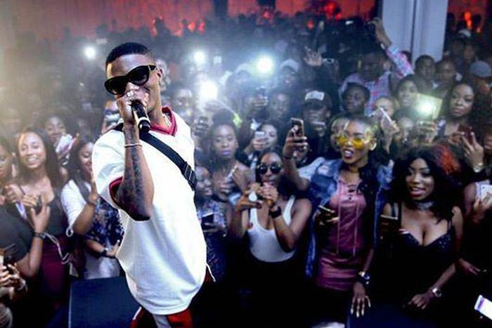 Wizkid at his UK listening party for "Sounds From The Other Side" mixtape.