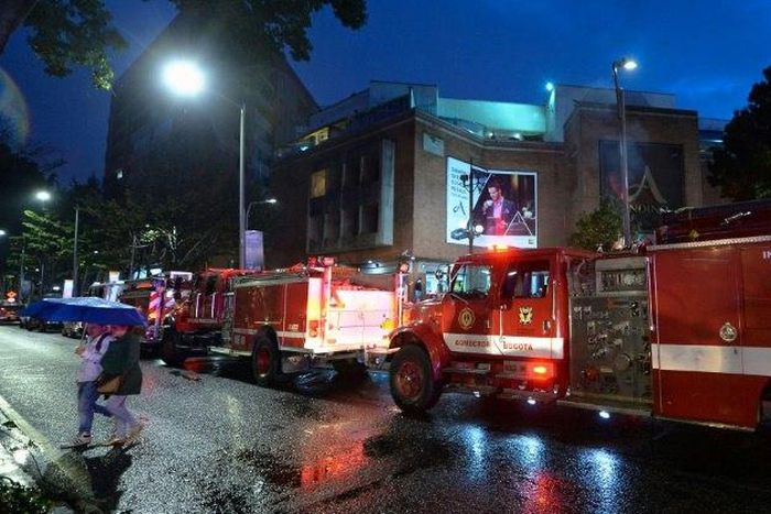 Three people including a young Frenchwoman are killed and 11 others wounded when an explosion rocks the upscale Centro Andino mall in Bogota: mayor