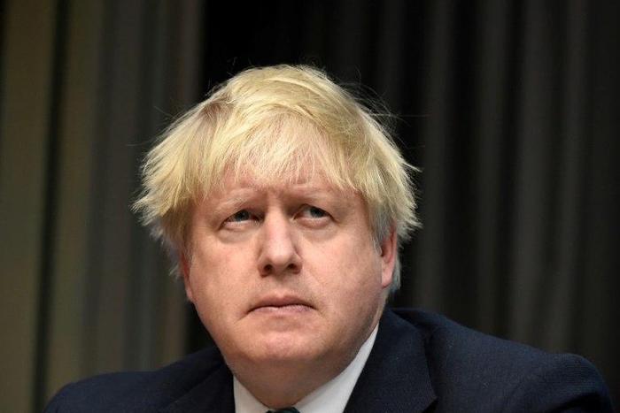 British Foreign Secretary Boris Johnson pictured in Brussels on April 5, 2017