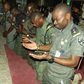 The gallant officers thanking God for keeping them alive