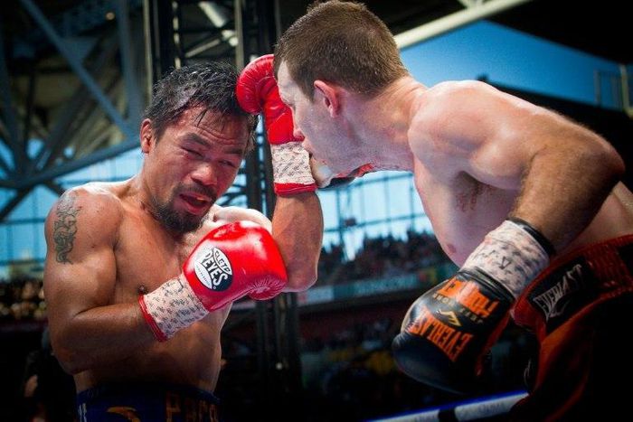 Manny Pacquiao's (L) surprise defeat to ex-schoolteacher Jeff Horn has left many boxing fans in the Philippines in disbelief