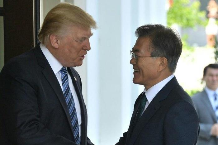 US President Donald Trump and South Korean President Moon Jae-in have been at odds how best to rein in Pyongyang's nuclear and ballistic missile programs