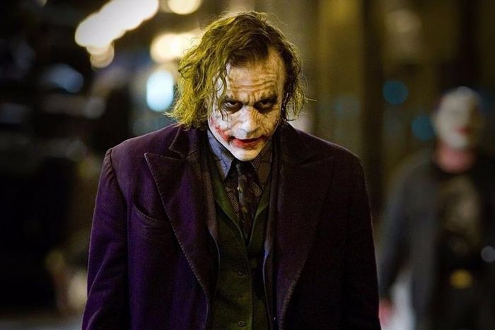 Heath Ledger as The Joker.