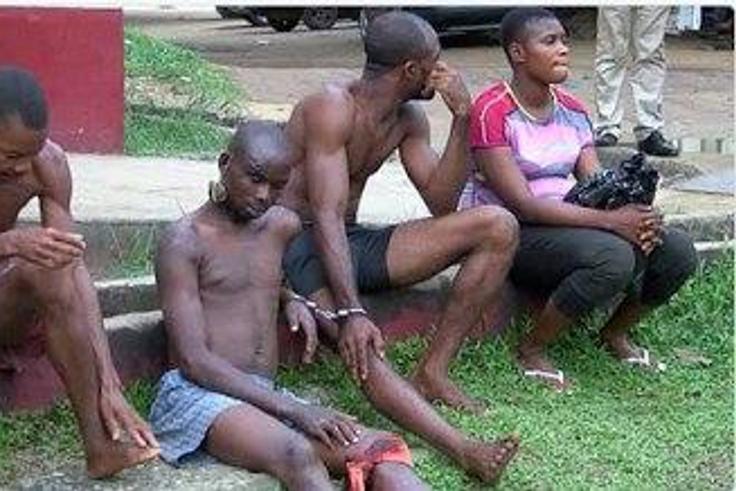 Ukame Ubong was paraded alongside other offenders at the Cross River State Police Command.