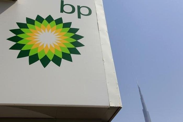 A British Petroleum (BP) logo is seen at a petrol station near the Burj Khalifa in Dubai August 29, 2012. REUTERS/Jumana ElHeloueh