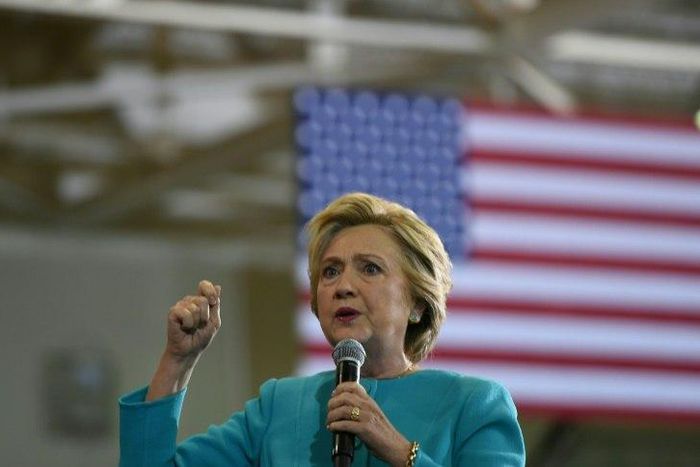 The latest rolling poll average compiled by tracker RealClearPolitics showed Hillary Clinton extending her national lead