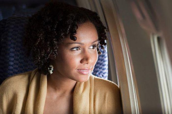 Black woman travelling