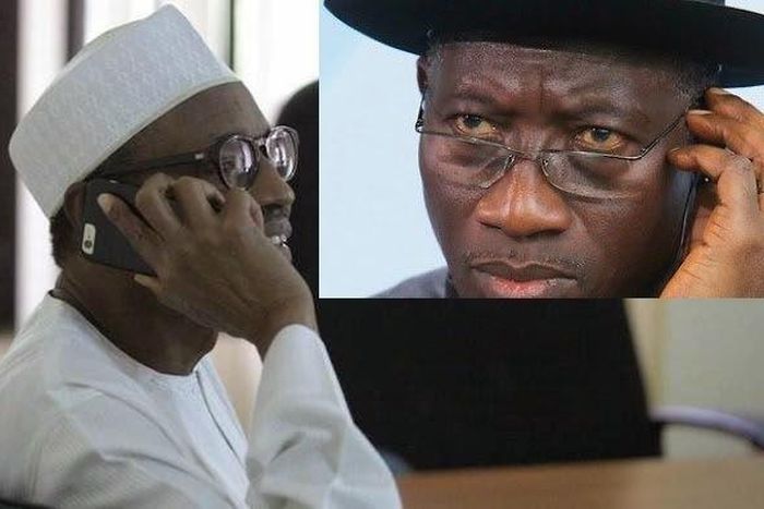 Muhammadu Buhari and Goodluck Jonathan