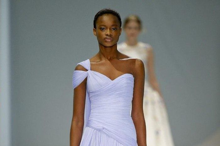 Mayowa Nicholas walks for Ralph & Russo. She won the 2014 Elite Model Look Nigeria and currently one of the in demand models all over the world having walked for Balmain, Prada, La Perla and more as well as fronting international campaigns for designer...