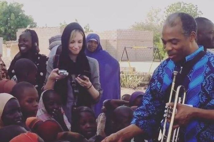 Femi Kuti pays a visit to IDP camp