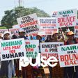 500 Protesters declare for Buhari, Emefiele, others [PHOTOS]
