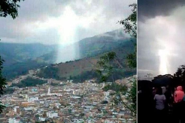 The image of Jesus Christ on the Colombian city has elicited happy feelings