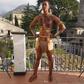 Moe Sasegbon on set of Wonder Woman
