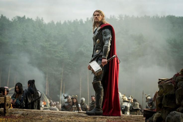 Chris Hemsworth as Thor in the Marvel movie