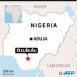 Map of Nigeria locating an armed attack on a church in Ozubulu