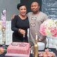 Tonto Dikeh and Churchill Olakunle Oladunni at her surprise birthday party