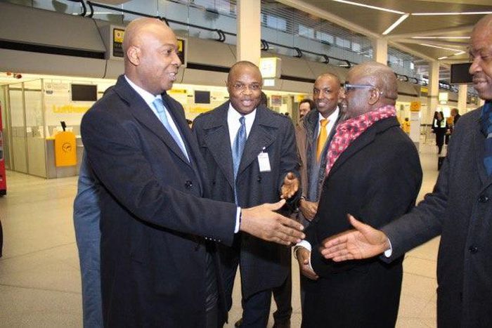 Senate President, Bukola Saraki in Germany.