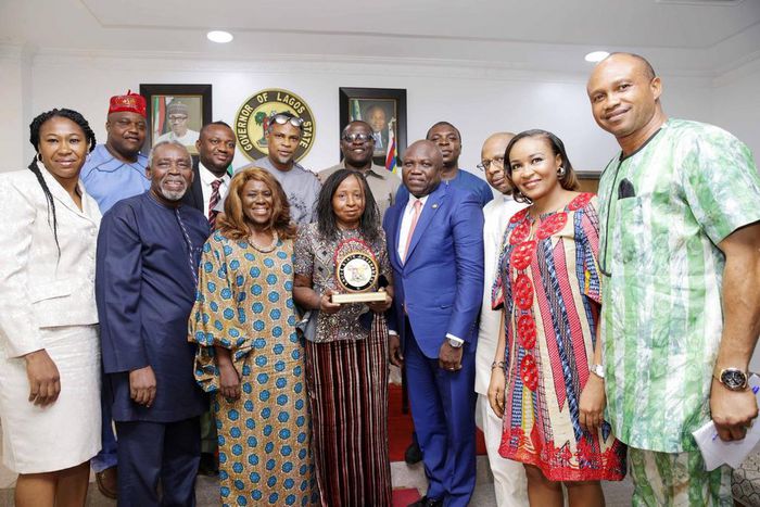 AMAA founder, Nollywood practitioners visit Governor Ambode