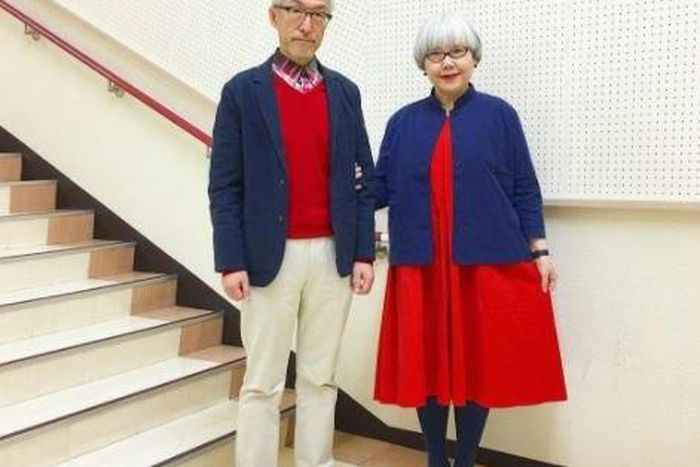 Japanese couple wear matching outfit for 37