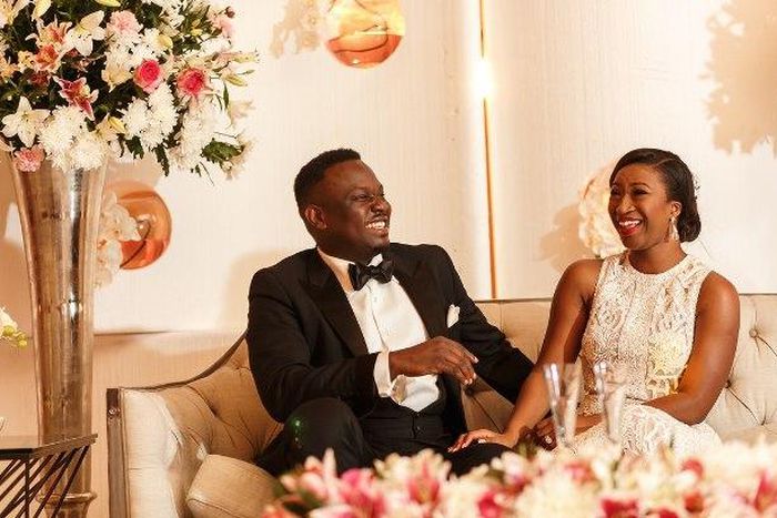 Simi and Dr Sid all smiles when they tied the knot in 2014