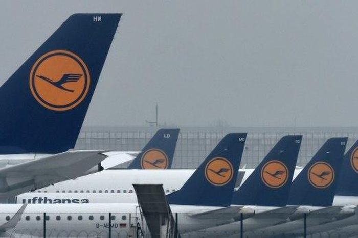 Lufthansa airplanes are parked at the Franz-Josef-Strauss airport, as pilots stayed away from work for a second straight day, forcing the airline to scrap 912 flights and grounding 115,000 more passengers on November 24, 2016