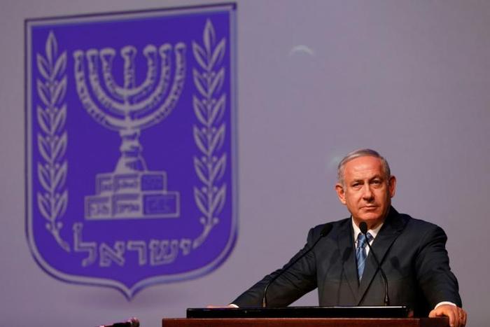 Israeli Prime Minister Benjamin Netanyahu speaking in Jerusalem on December 12, 2018
