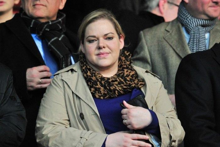Southampton's Swiss owner Katharina Liebherr pictured before the English Premier League match between Southampton and Liverpool at St Mary's Stadium in Southampton, southern England on March 1, 2014