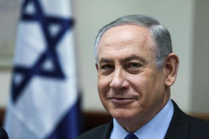 Israeli Prime Minister Benjamin Netanyahu chairs the weekly cabinet meeting in Jerusalem, on February 19, 2017