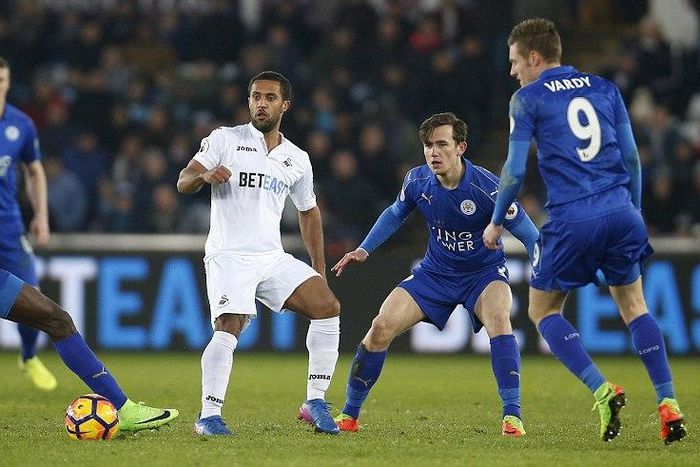 Wilfred Ndidi and Jamie Vardy