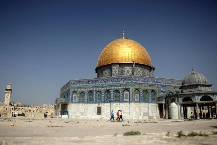 The Dome of the Rock in the old city of Jerusalem