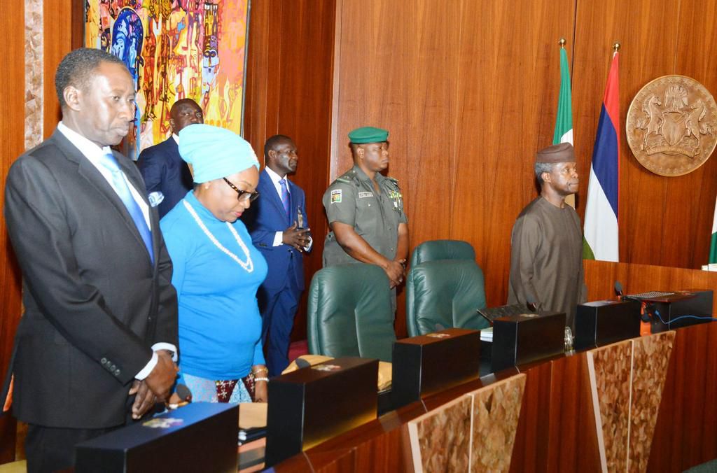 Osinbajo,presiding over the Federal Executive Council meeting.
